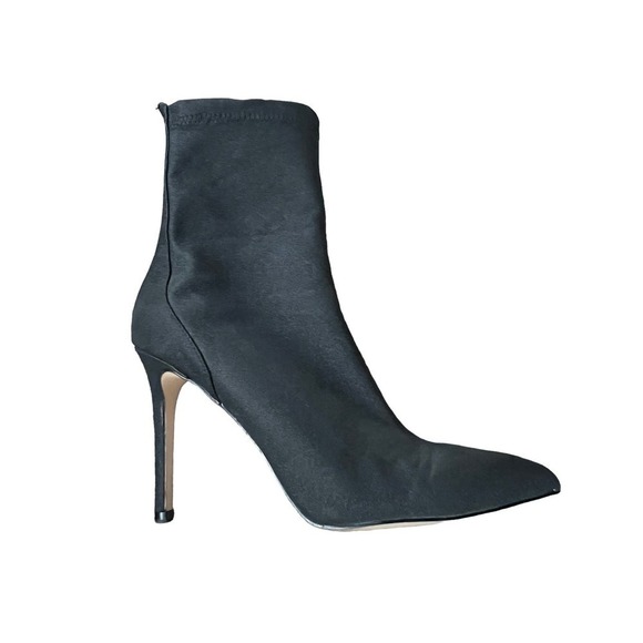Jewel Badgley Mischka Eva shimmer sock heeled bootie 9 - Picture 1 of 10